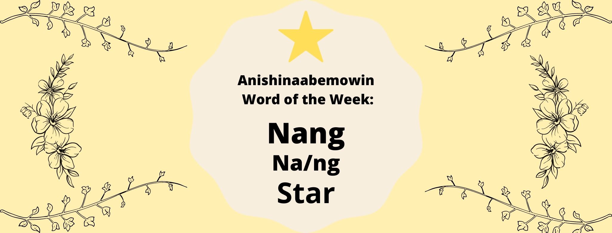 Anishinaabemowin Word of the Week Nang Nang Star