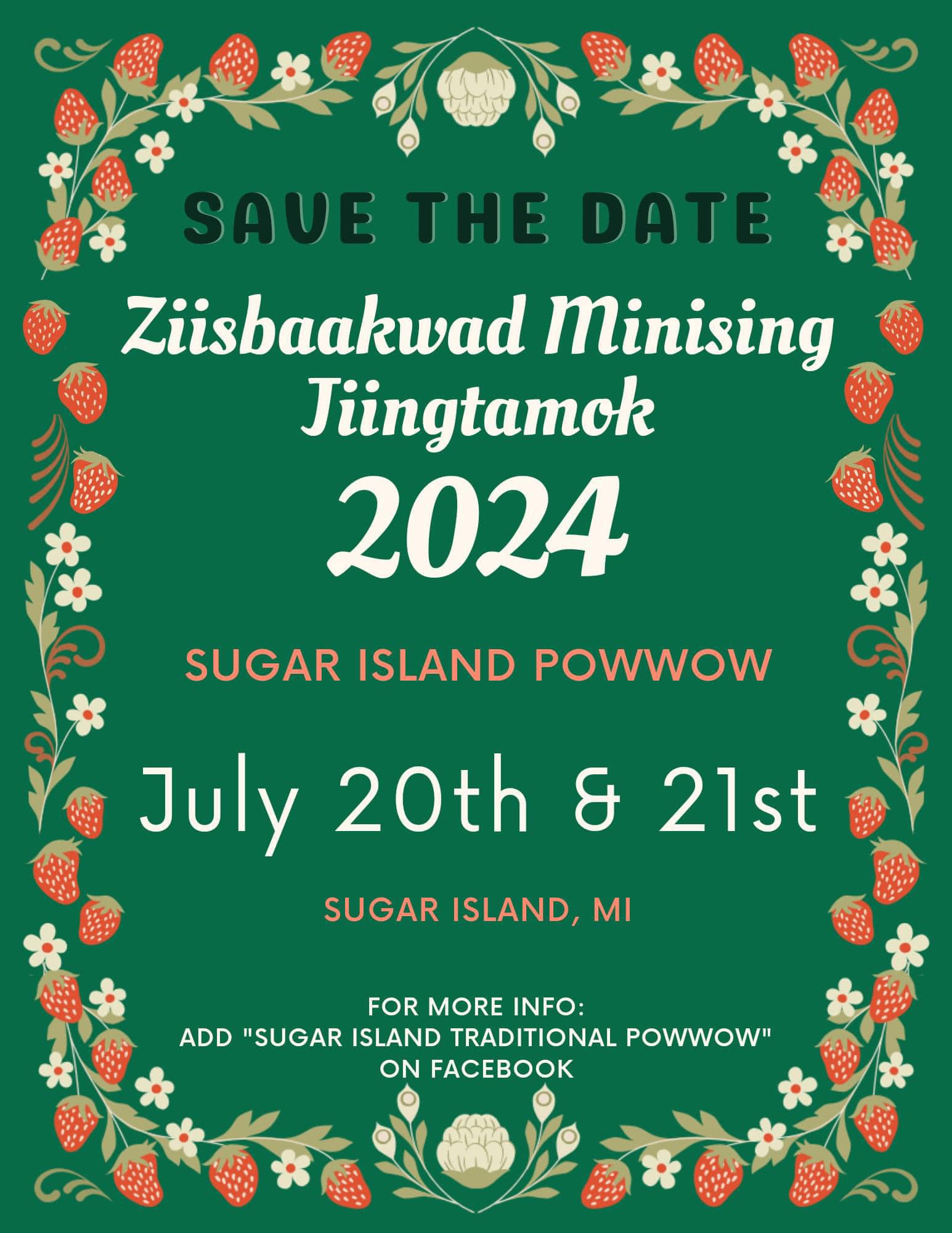 Sugar Island Powwow 2024
